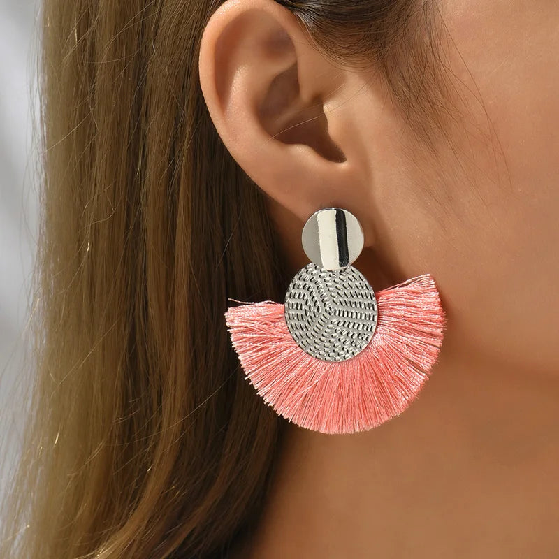 Boho Radiance Tassel Earrings