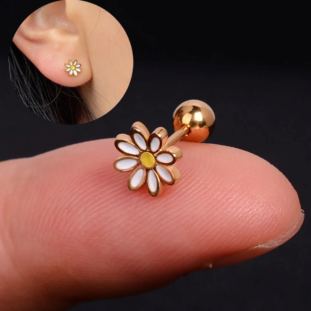 Mini Charm Piercing Stud Earring