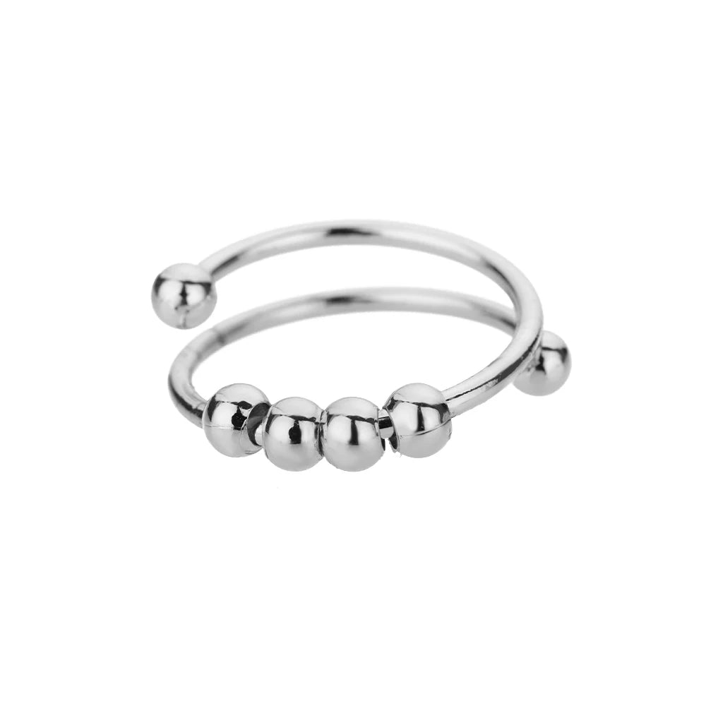 Stainless Steel Gold Rings Set