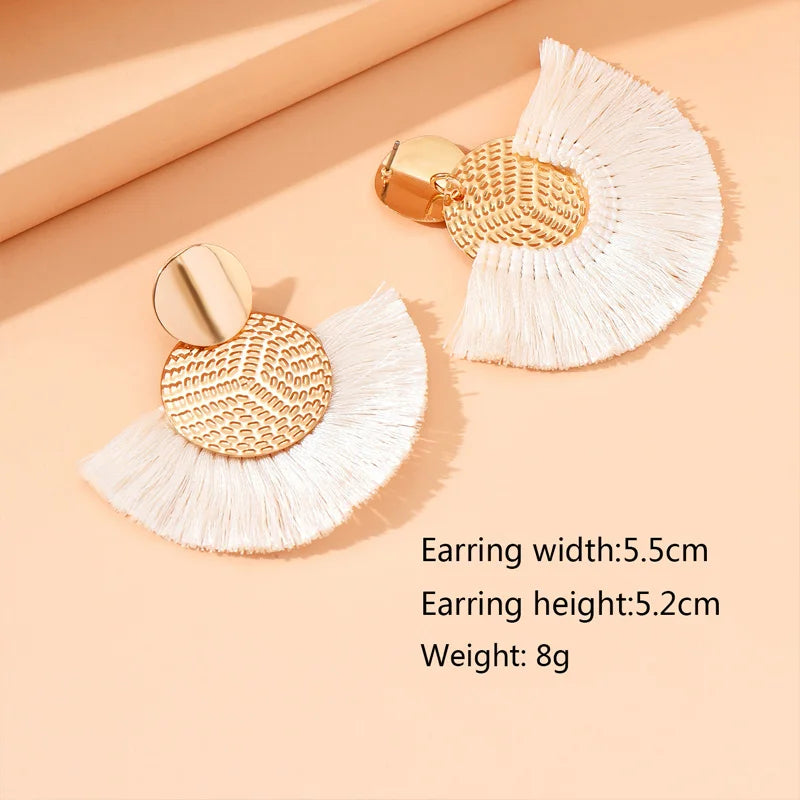 Boho Radiance Tassel Earrings