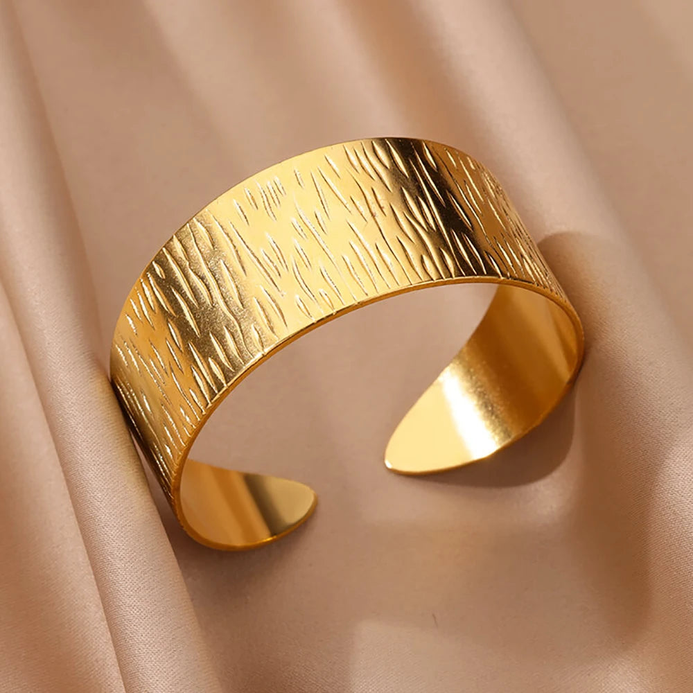 Golden Muse Statement Cuff Collection Bracelet