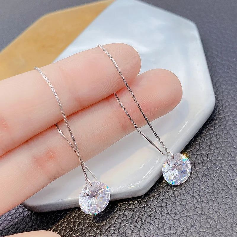 Ethereal Heart Tassel Earrings