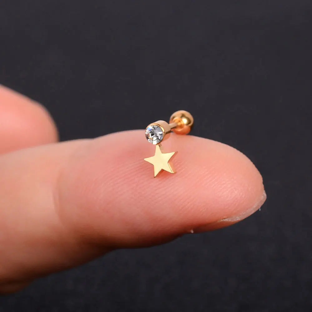 Mini Charm Piercing Stud Earring