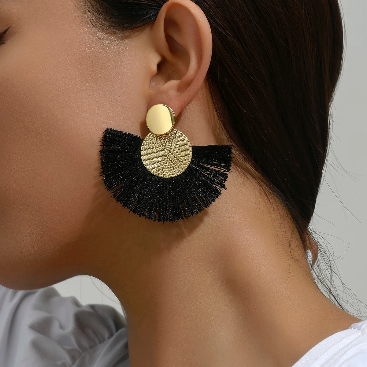 Boho Radiance Tassel Earrings