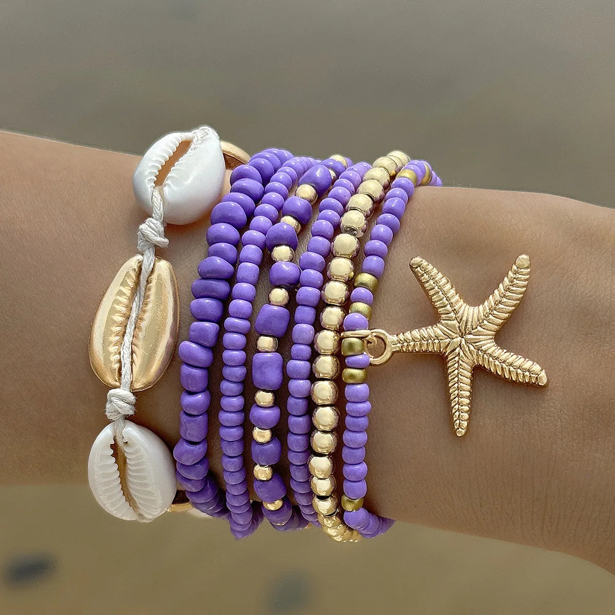 Ocean Breeze Boho Bracelet Set – 7 Pieces Bracelet