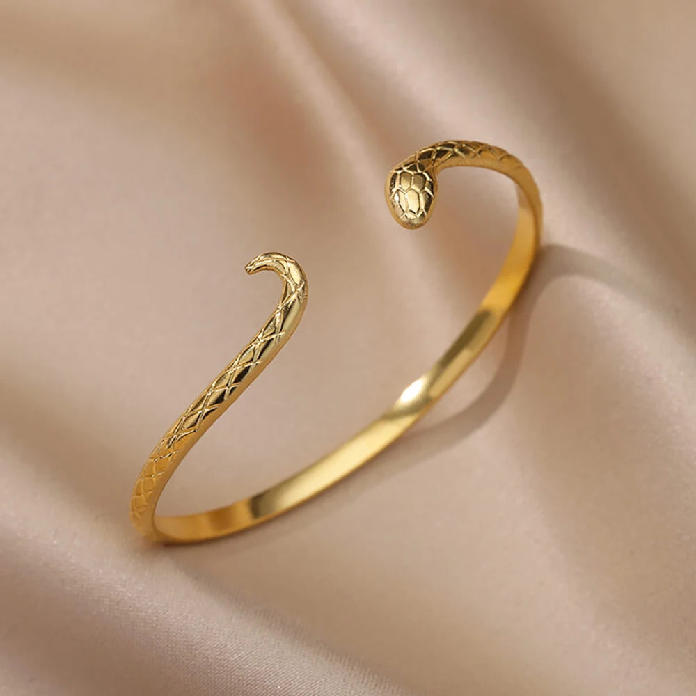 Golden Muse Statement Cuff Collection Bracelet