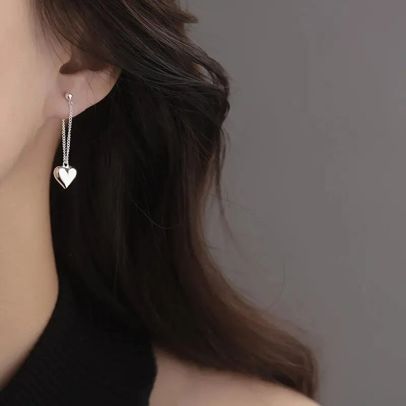 Eternal Heart Drop Earrings
