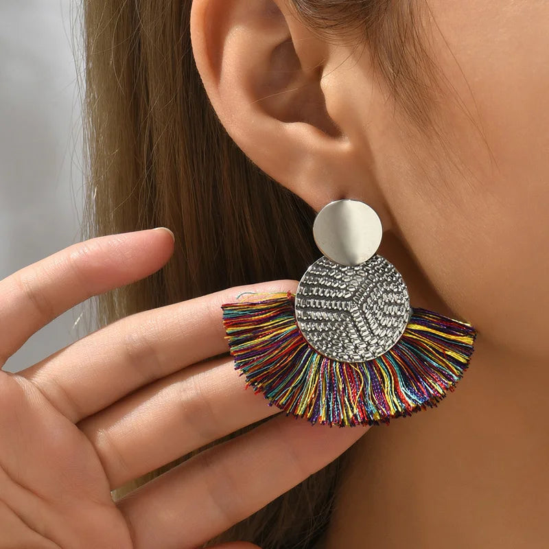 Boho Radiance Tassel Earrings