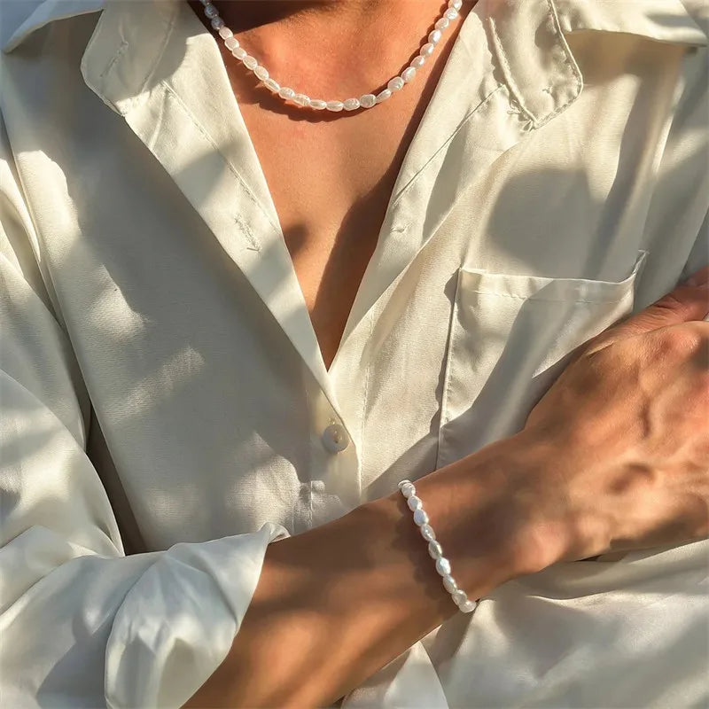 Elegant Pearl Choker Necklace