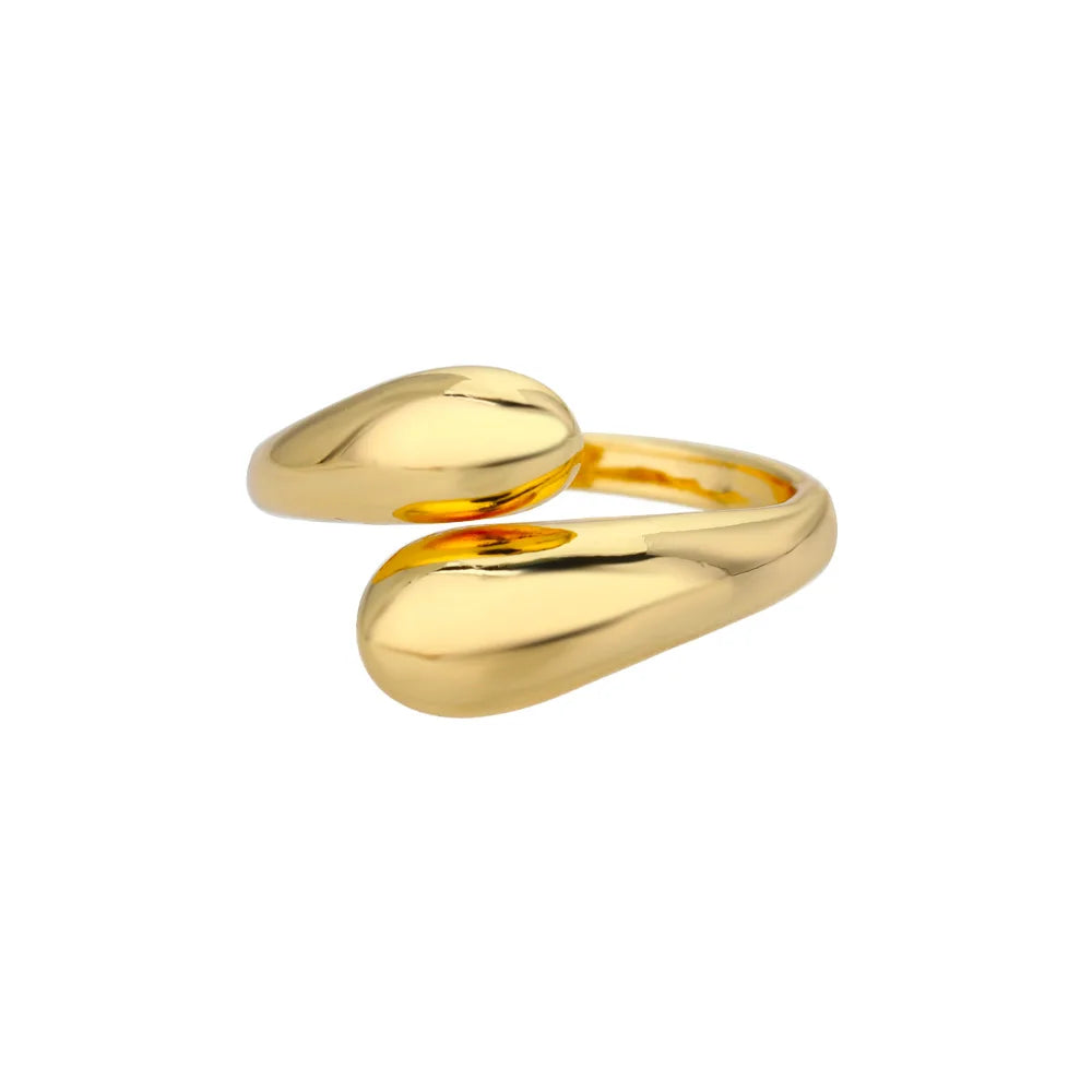 Stainless Steel Gold Rings Set