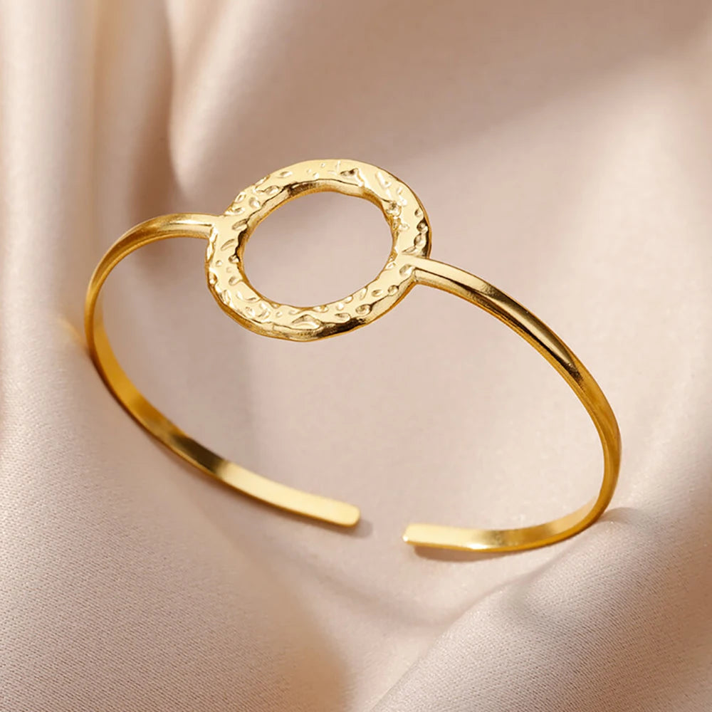 Golden Muse Statement Cuff Collection Bracelet