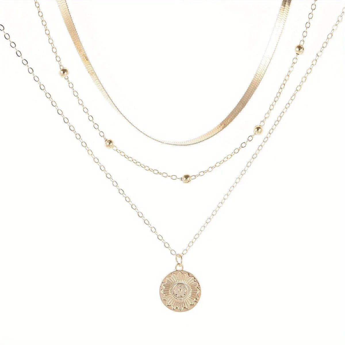 Silver Multi-Layer Necklace