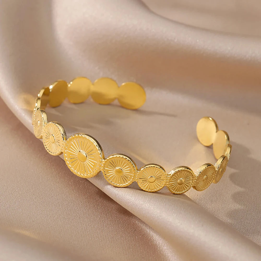 Golden Muse Statement Cuff Collection Bracelet