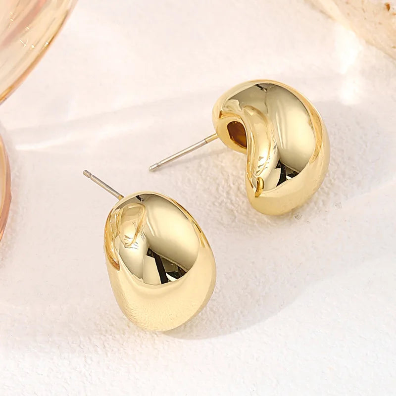 Golden Bean Chic Earrings