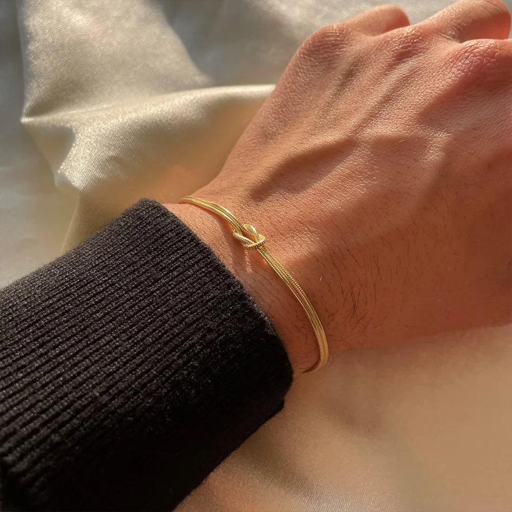 Infinity Knot Couple Bracelet