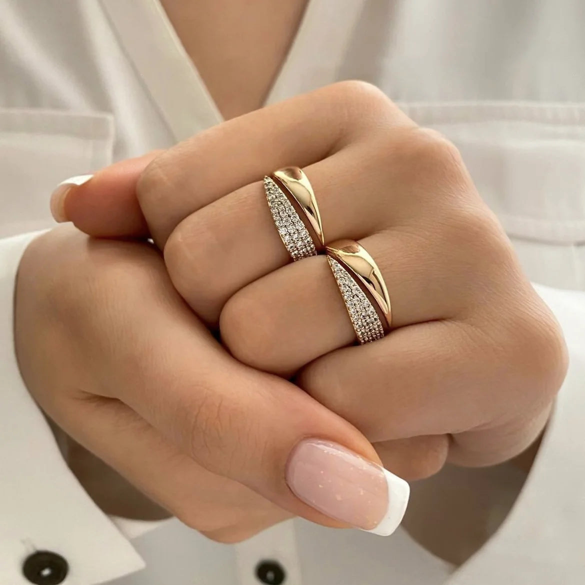 18K Gold Plated Stainless Steel Rings
