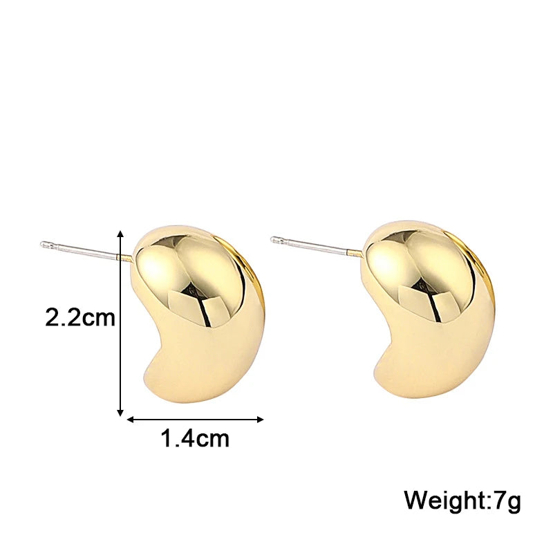 Golden Bean Chic Earrings