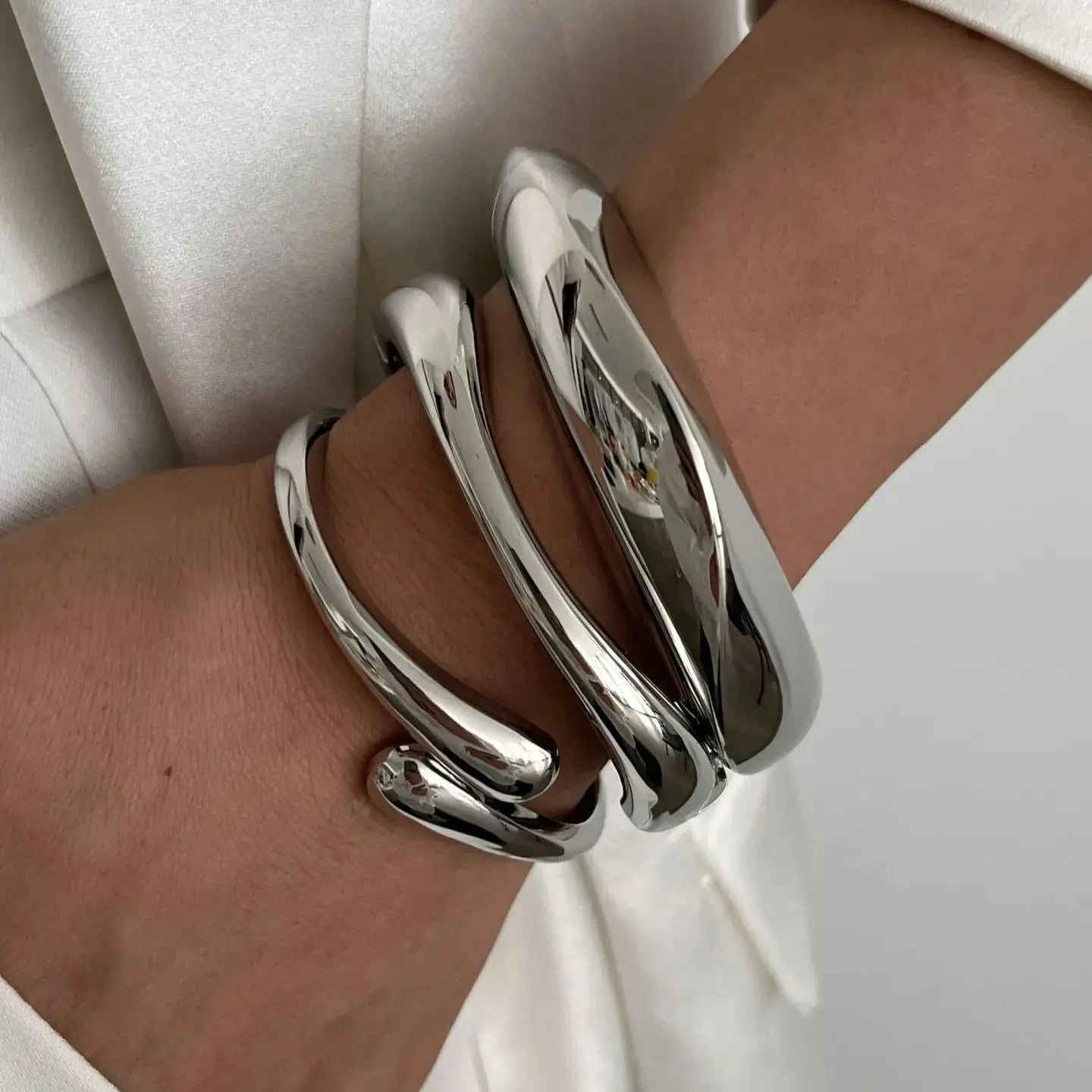 Sculptura Bold Cuff Set – 3 Styles Bracelet